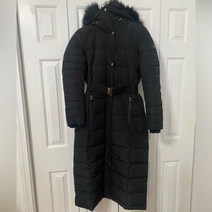 Calvin Klein Long Black Puffer Coat